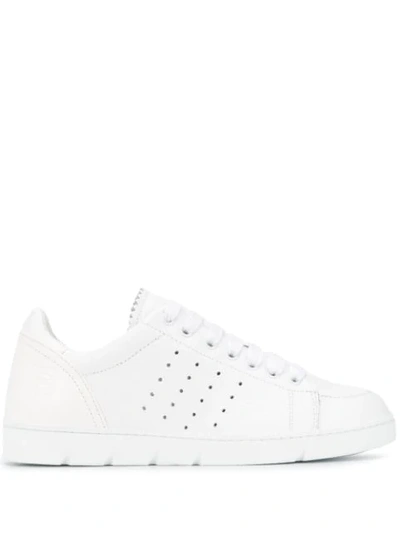 Loewe Perforated Lace-up Trainers In White