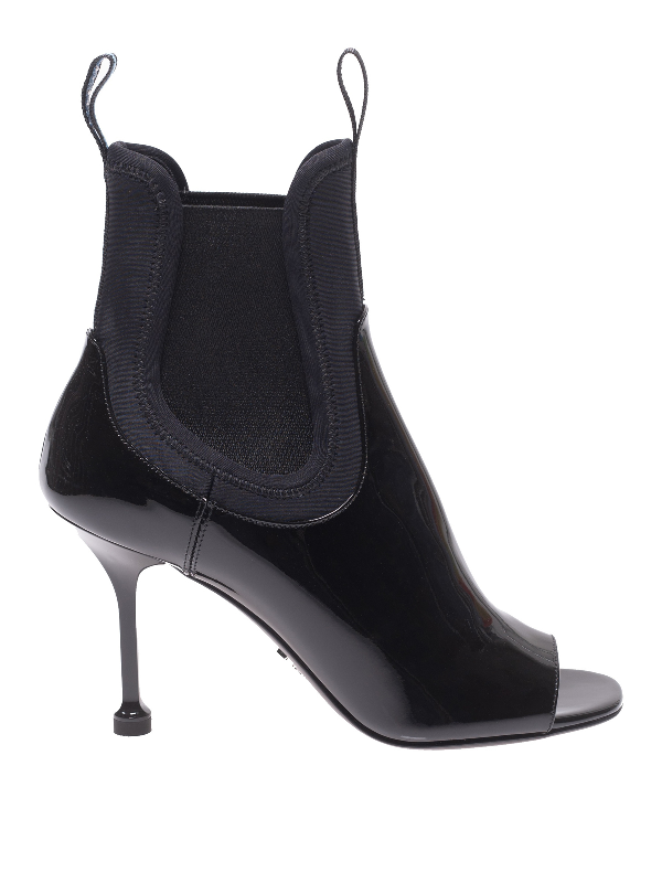 prada black booties