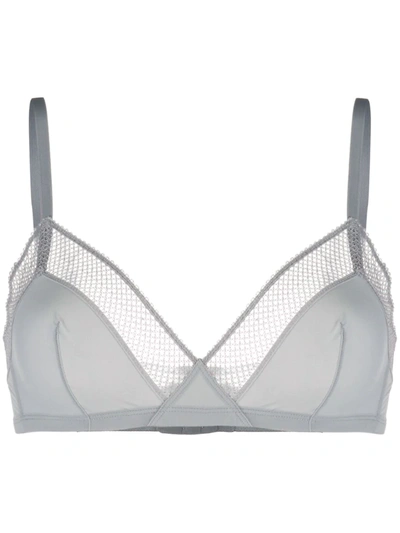 Eres Cuore Lace Underwired Bra In Grey