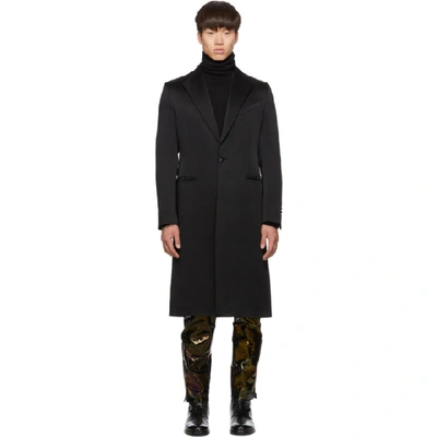Givenchy Single-button Satin Tuxedo Coat In 001-black