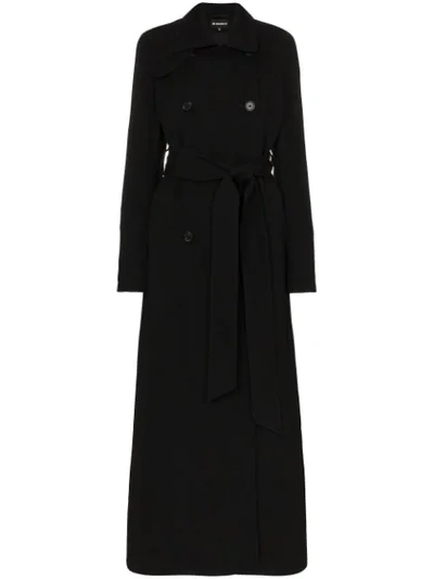 Ann Demeulemeester Double-breasted Belted Trench Coat In Black