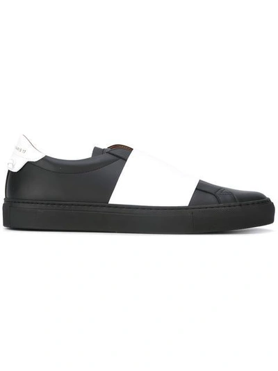 Givenchy Elastic Strap Sneakers In Black & White