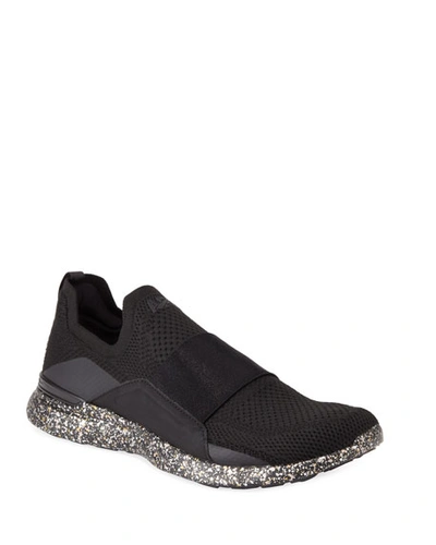 Apl Athletic Propulsion Labs Techloom Bliss Knit Slip-on Running Trainers In Black