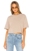 Cotton Citizen Tokyo Crop Tee In Sand Dollar