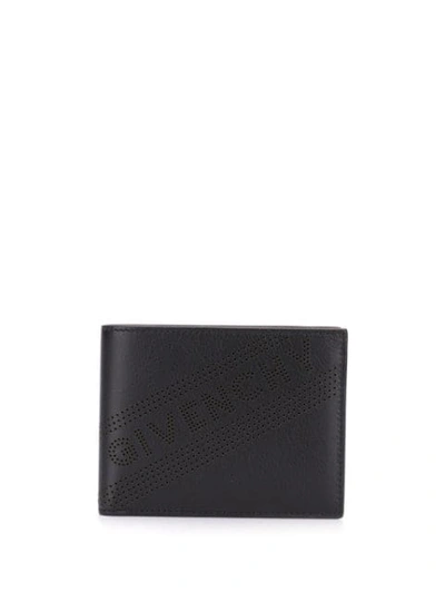 Givenchy Perforated Logo Wallet In Black