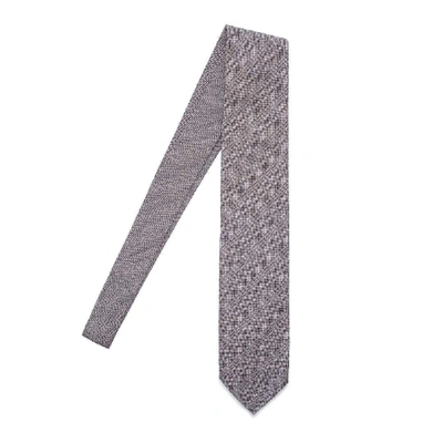 Salvatore Piccolo Grey Cotton Tie
