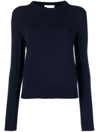 Chloé Knitted Sweatshirt In Blue