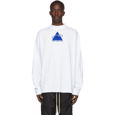 Off-white Triangle Planet Print T-shirt In White