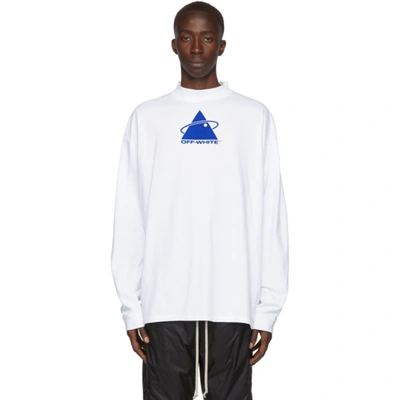 Off-white Triangle Planet Print T-shirt In White ModeSens - Main Image