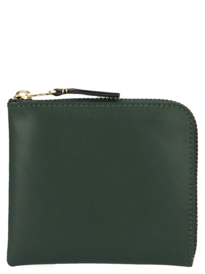 Comme Des Garçons Men's Green Leather Wallet In Green