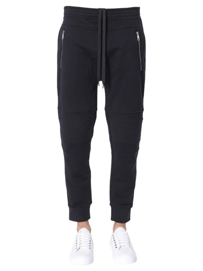 Neil Barrett Men's Black Cotton Joggers