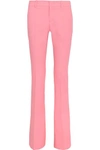 Gucci Stretch-wool Bootcut Pants In Pastel Pink