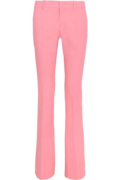 Gucci Stretch-wool Bootcut Pants In Pastel Pink