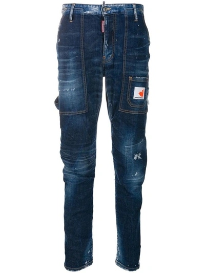 Dsquared2 Men's Blue Cotton Jeans