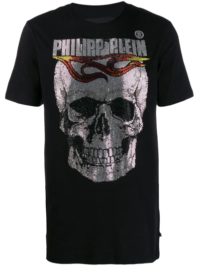 Philipp Plein Black Cotton T-shirt