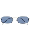 Cartier Silver Metal Sunglasses