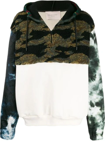 Buscemi Printed Fleece Hoodie In Multicolor