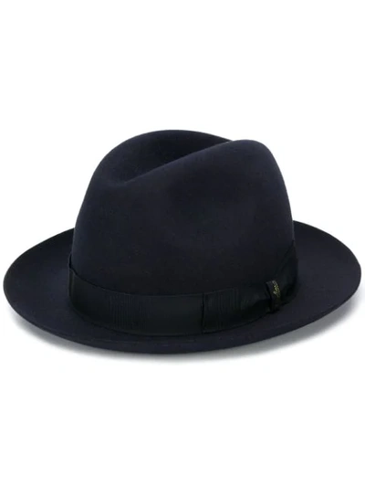 Borsalino Trilby Felt Hat In Blue