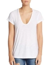 James Perse Women's V-neck Cotton & Modal Tee In White