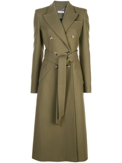 Altuzarra Bailey Double-breasted Wool-blend Coat In Green