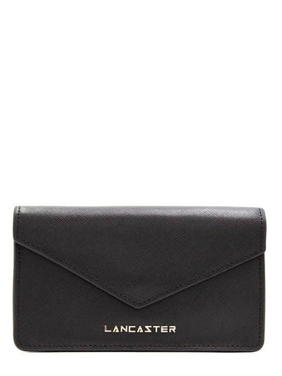Lancaster Paris Womens Black Leather Pouch