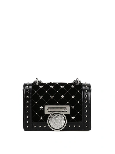 Balmain Women's Black Leather Shoulder Bag