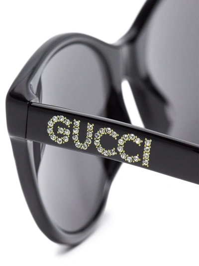 Gucci Women's Black Acetate Sunglasses