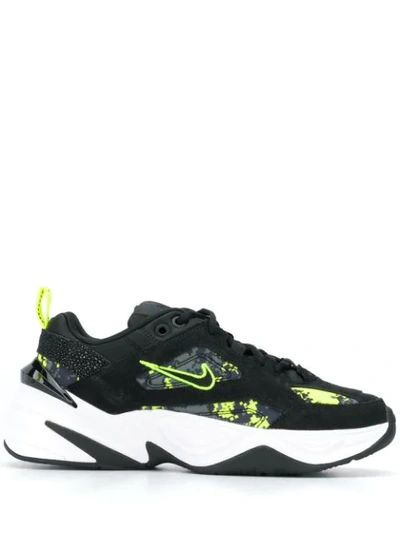 Nike Black Leather Sneakers In 001 Black/anthracite-hyper Pink