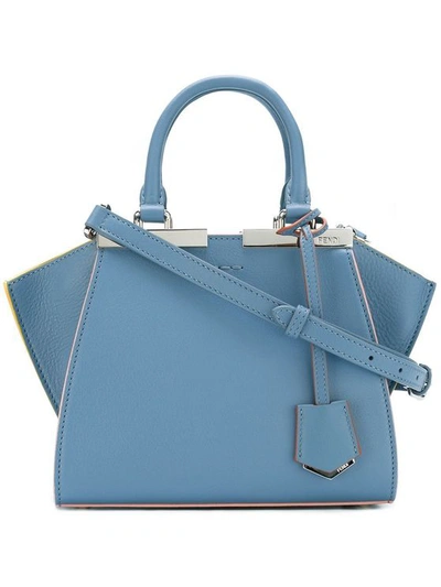Fendi Women's 8bh3335qtf022w Light Blue Leather Handbag