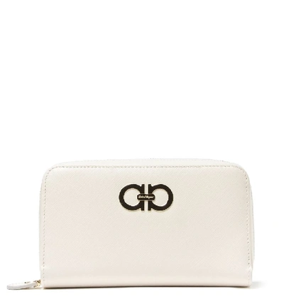 Ferragamo Salvatore  Women's White Leather Wallet