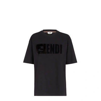 Fendi Cotton T-shirt In Black