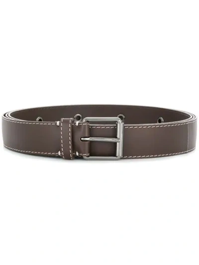Marni Leather Wrap Belt In Brown