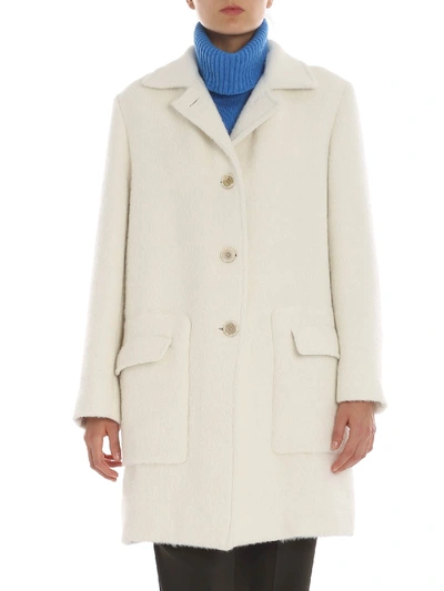 Etro White Wool Coat