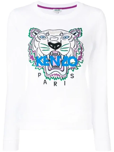 Kenzo Tiger White Classic Sweatshirt