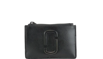 Marc Jacobs The Snapshot Dtm Top-zip Multi Wallet In Black