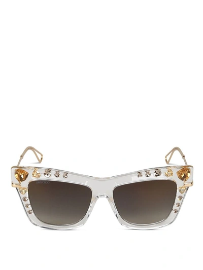 Jimmy Choo Sunglasses In White