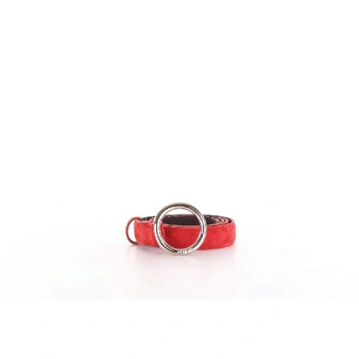 Dondup Red Leather Belt