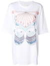 Chloé Butterly Printed Elongated T In White