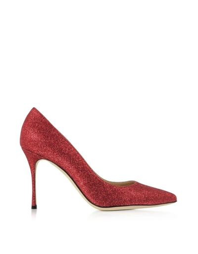 Sergio Rossi Women's Red Leather Pumps