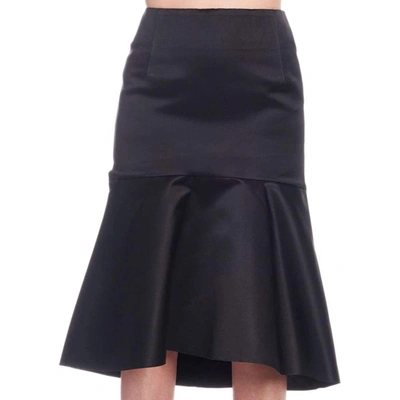 Balenciaga Godet Skirt In Black