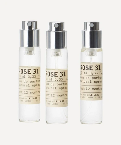 Le Labo Rose 31 Eau De Parfum Travel Tube Refills 3 X 10ml In White