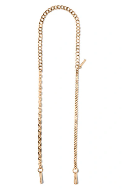 Marc Jacobs Chain Guitar Bag Strap In Gold