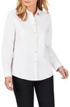 Foxcroft Dianna Non-iron Cotton Shirt In White