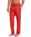 Polo Ralph Lauren Men's Woven All-over Pony Pajama Pants In Red With Navy/white Pony