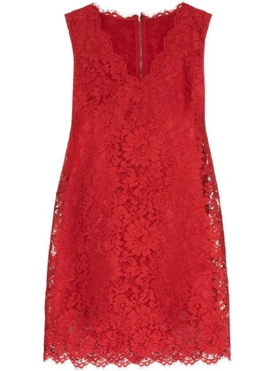 red lace shift dress Dolce & Gabbana Red Runaway Lace Shift Dress Ladies main image 1