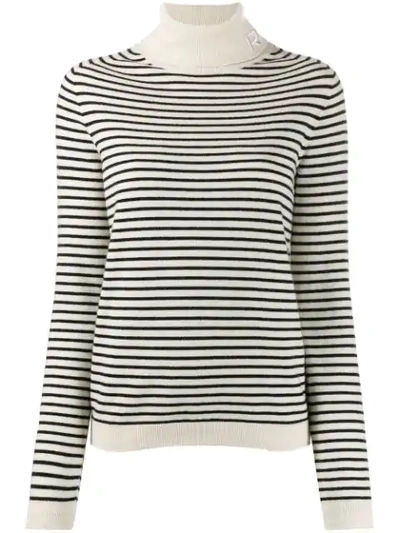 Rochas Striped Jumper In 105 Natural