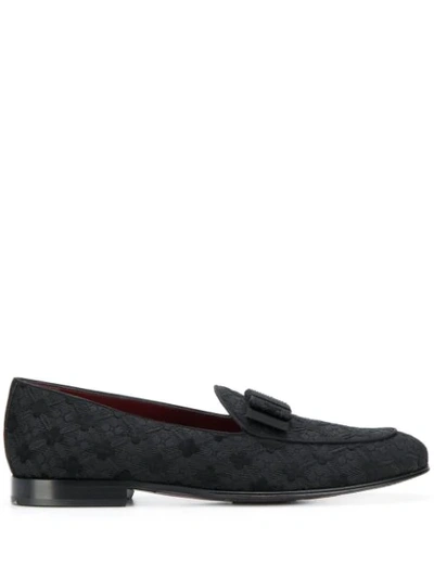 Dolce & Gabbana Vivaldi Textured Loafers In Black