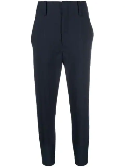 Isabel Marant Étoile Cropped Tapered Trousers In Blue