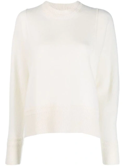 Zucca Side Slit Jumper In White