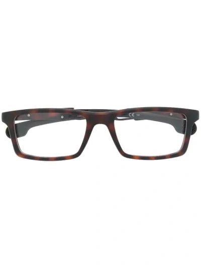 Carrera Rectangular Frame Optical Glasses In Brown